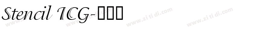 Stencil ICG字体转换